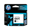 Cartucho de Tinta Original 664, Color Negro, Rendimiento Aprox. 120 Páginas, HP F6V29AL
