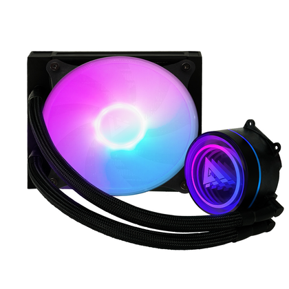 Sistema de Enfriamiento Líquido Game Factor para CPU, 1x 120mm, 2550RPM, Color Negro, VORAGO LQG501