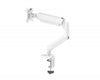 Brazo de Soporte Articulado para un Monitor hasta 32", Montaje de Escritorio, con Ajuste de Altura, Blanco, NACEB NA-0213