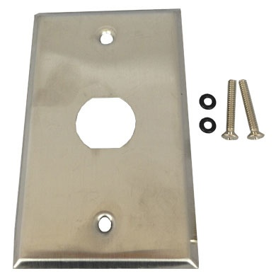 Tapa (Faceplate) Metálica de Acero Inoxidable Estándar, para Jack Industrial, BROBOTIX 101840