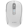 Ratón (Mouse) Modelo Optimize Trip Pro MI580, RF Inalámbrico (USB), Bluetooth, 1600DPI, Color Blanco, ACTECK AC-939607