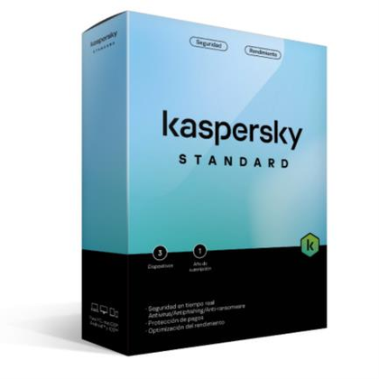 Licencia Antivirus Standard, 1 Año, 3 Dispositivos, KASPERSKY KL1041Z5CFS-22