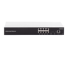 Switch PoE+ Gigabit Administrable, 8 Puertos 10/100/1000 Mbps + 2 Puertos SFP Uplink, Hasta 120W, Compatible con GWN Cloud, GRANDSTREAM GWN7801P