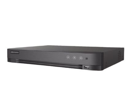 DVR 4 Canales TurboHD+ 4 Canales IP / 8 MP (4K), Audio por Coaxitron, 1 Bahía HDD, Salida de Video Full HD, H.265+, HIKVISION IDS-7204HUHI-M1/S(C)