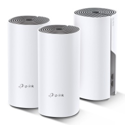 Sistema de Malla (Wi-Fi Mesh) Deco E4, Doble Banda, Hasta 867 Mbps, Color Blanco, 3 Piezas, TP-LINK DECO E4 (3-PACK)