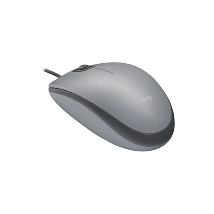 Ratón (Mouse) Óptico Modelo M110 Silent, Alámbrico (USB), Hasta 1000 DPI, Color Gris, LOGITECH 910-006757