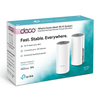 Sistema de Malla (Wi-Fi Mesh) Deco E4, Doble Banda, Hasta 1,1167 Mbps, Color Blanco, 2 Piezas, TP-LINK DECO E4 (2-PACK)