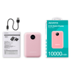 Power Bank (Cargador Portátil), 1 x USB (H) 1x USB-C (H), Capacidad: 10,000 mAh, Color Rosa, ADATA PC10022-12PK