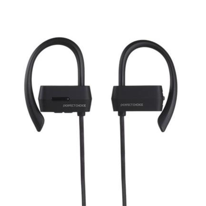 Audífonos con Micrófono Free Motion, Inalámbricos, Bluetooth, Color Negro, PERFECT CHOICE PC-116677