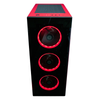 Gabinete Balam Rush THINOS, Ventana RGB, FULL-Tower, ATX/EATX/Micro-ATX/Mini-ITX, USB 3.0/2.0, sin Fuente, 4 Ventiladores ARGB Instalados, Color Negro/Rojo, ACTECK BR-932257