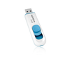 Memoria Flash USB, Capacidad 64GB, Modelo C008, Deslizante, USB 2.0, Color Blanco/Azul, ADATA AC008-64G-RWE