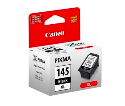 Cartucho de Tinta Original Modelo PG-145 XL, Color Negro, Rendimiento Aprox. 300 Páginas, CANON 8274B001AA