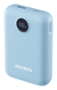 Power Bank (Cargador Portátil), 1 x USB (H) 1x USB-C (H), Capacidad: 10,000 mAh, Color Azul, ADATA PC10022-12LB