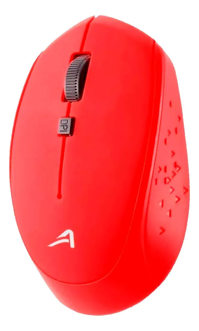 Ratón (Mouse) Óptico, RF Inalámbrico (USB), Hasta 1600 DPI, Color Rojo, ACTECK AC-916479