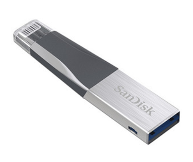 Memoria Flash USB, Capacidad 64GB, Modelo iXpand, USB 3.0 / Lightning, Para iPhone / iPad, SANDISK SDIX40N-064G-GN6NN