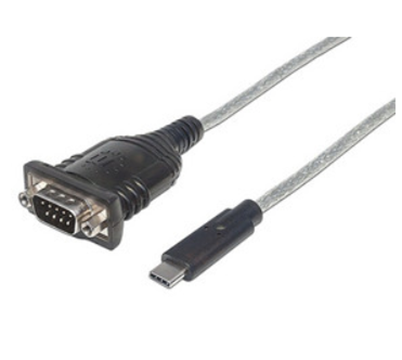 Cable de Datos USB-C - DB9, (M-M), Longitud 0.4 Metros, MANHATTAN 151566