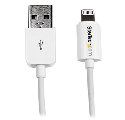 Cable Lightning - USB (M- M), Color Blanco, Longitud 2.0 Metros, STARTECH USBLT2MW