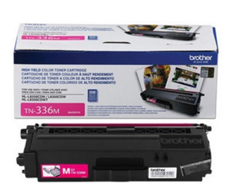 Cartucho de Toner Original Modelo TN336, Color Magenta, Rendimiento Aprox. 3,500 Páginas, BROTHER TN336M