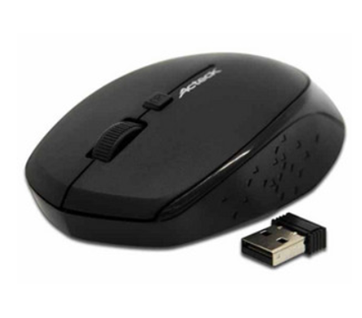 Ratón (Mouse) Óptico, RF Inalámbrico (USB), Hasta 1600 DPI, Color Negro, ACTECK AC-913980