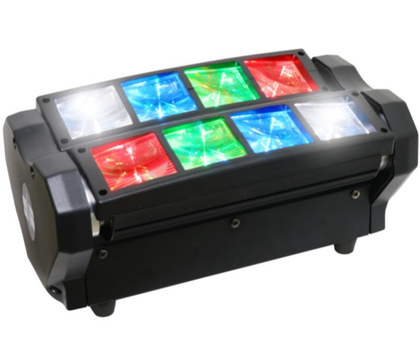 Lámpara LED (Barra Móvil), DMX, RGBW, Potencia 40W, Color Negro, SCHALTER S-MINISPIDER