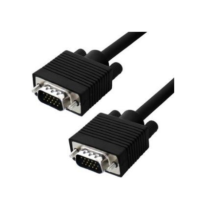 Cable de Video VGA DB15 (M-M), Color Negro, Longitud 3.0 Metros, NACEB NA-044
