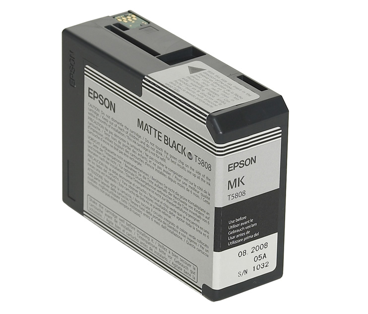 Cartucho de Tinta UltraChrome HDR, Negro Mate, Matte Black, 80ml, para Stylus Pro 3800, EPSON T580800