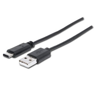 Cable de Datos USB-C - USB (M-M), Longitud 1.0 Metros, MANHATTAN 353298