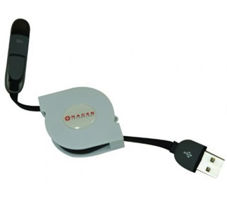 Cable de Datos Lightning - USB (M- M), Micro USB - USB (M-M) Color Negro, Longitud 1.0 Metros, Retráctil, NACEB NA-603N