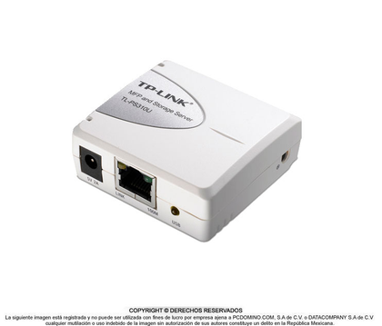 Servidor de Impresión Alámbrico, Interfaz 1 Puerto USB 2.0, 1 Puerto Ethernet, TP-LINK TL-PS310U