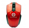 Ratón (Mouse) Óptico, Inalámbrico (USB), Hasta 1200 DPI, Color Rojo / Negro, Tamaño Mini, NACEB NA-273R