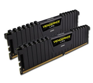 Kit de Memoria RAM DDR4 PC4-19200, Capacidad 16GB (2 x 8GB), Frecuencia 2400MHz, CL14, U-DIMM, Vengeance, CORSAIR CMK16GX4M2A2400C14