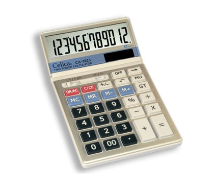 Calculadora Científica, Semi Escritorio, 12 Dígitos, Cubierta Metálica, CELICA CA-2625
