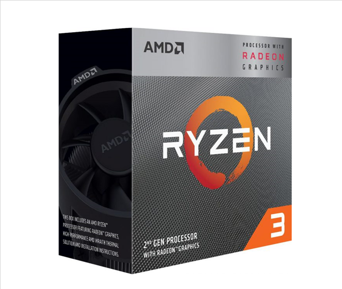 Procesador (CPU) Ryzen 3 3200G, 4.0 GHz con Gráficos Radeon Vega 8, Socket AM4, 65W, AMD YD320GC5FIBOX