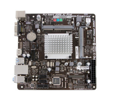Tarjeta Madre (Mobo), CPU Integrado Intel Celeron J3060, 1xDDR3L 1600/1333/1066 MHz, 8 GB Max, Video Intel HD graphics, Audio, Red, SATA 3.0, Mini-ITX, BIOSTAR J3060NH