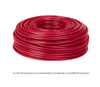 Rollo de Cable Volteck THHW-LS, Calibre 12 AWG, 100 Metros, Color Rojo, TRUPER CAB-12R