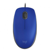 Ratón (Mouse) Óptico Modelo M110, Alámbrico (USB), Hasta 1000 DPI, Color Azul, LOGITECH 910-005491