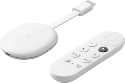 Reproductor Multimedia Chromecast con Google TV, 4K Ultra HD, WiFi, HDMI, USB-C, Color Blanco, GOOGLE GA01919