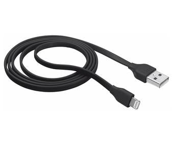Cable de Datos Lightning - USB (M- M), Color Negro, Longitud 1.0 Metros, NACEB NA-0102N