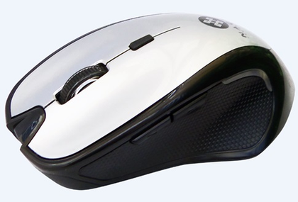 Ratón (Mouse) Óptico, Inalámbrico (USB), Hasta 1200 DPI, Color Plata, NACEB NA-181P
