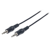 Cable de Audio 3.5 mm - 3.5 mm (M-M), Longitud 5.0 Metros, MANHATTAN 354585