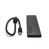 Gabinete P/ SSD, M.2 SATA, Aluminio, USB Tipo C, Color Negro, XCASE CASEM2-NGFF
