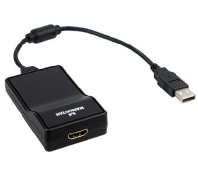 Adaptador de Video USB - HDMI (M-H), Resolución Max. 1080P, MANHATTAN 151061
