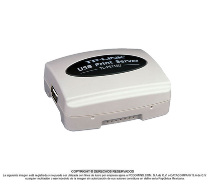 Servidor de Impresión Alámbrico, Interfaz 1 Puerto USB 2.0, 1 Puerto Ethernet, Administrable vía WEB, TL-PS110U