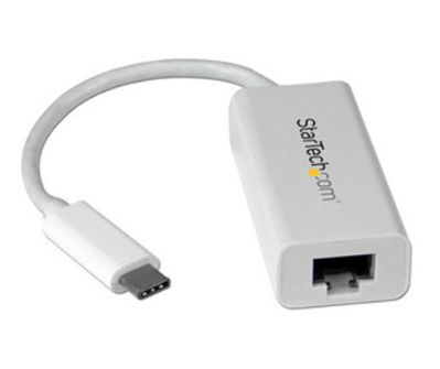Adaptador de Red Gigabit USB-C a USB 3.1 Gen 1 (5 Gbps), Color Blanco, STARTECH US1GC30W