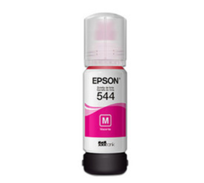 Botella de Tinta Original T544, Color Magenta, Capacidad 65ml, Rendimiento Aprox. 7,500 Páginas, EPSON T544320-AL