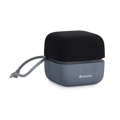 Bocina Portátil, Inalámbrica (Bluetooth), Modelo Wireless Cube, Recargable, Color Negro, Soporta MicroSD / USB, VERBATIM 70224