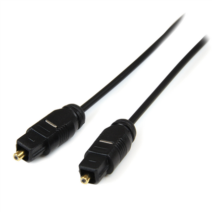 Cable de Audio Digital TosLink (M - M), Longitud 4.5 Metros, Color Negro, STARTECH THINTOS15