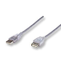 Cable Extensión USB - USB (M-H), Longitud 4.5 Metros, MANHATTAN 340502