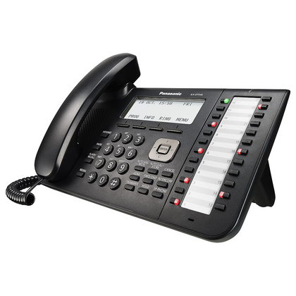 Teléfono Alámbrico Uso Ejecutivo, Altavoz, Pantalla LCD, 6 Líneas, 24 Botones, PANASONIC KX-DT546X-B