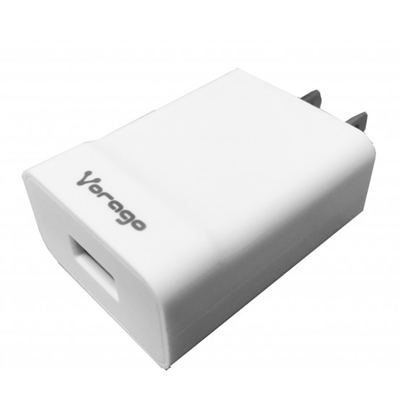 Cargador de Pared, 1 x USB (H) (Fast Charge), Color Blanco, VORAGO AU-302-WH